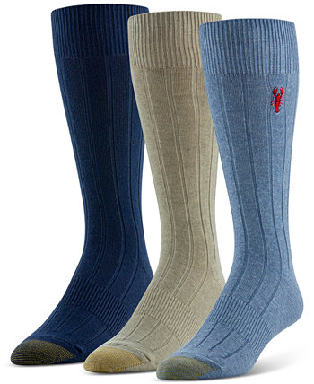 Men's Hampton Embroidered Socks - 3 pk. Gold Toe