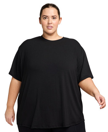 Plus Size One Relaxed Dri-FIT Shorts-Sleeve Top Nike