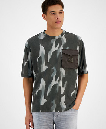 Мужская Футболка Armani Bold Camo Print Pocket Armani