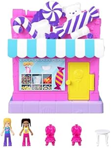 Polly Pocket Compact Playset, Pinata Party with 2 Micro Dolls & Accessories, Travel Toys with Surprise Reveals Polly Pocket