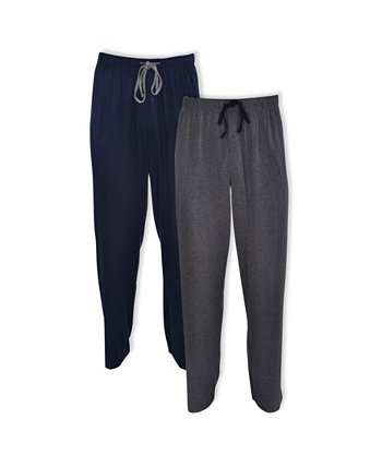 Мужские трикотажные брюки для сна большого и высокого роста, набор из 2 шт. Hanes