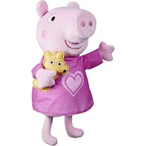 Peppa Pig Peppa’s Bedtime Lullabies Singing Plush Doll with Teddy Bear Accessory, 3 Songs, 3 Phrases, Ages 3 and Up Peppa Pig