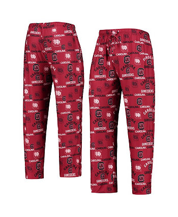 Men's Garnet South Carolina Gamecocks Flagship Allover Print Sleep Pants Concepts Sport