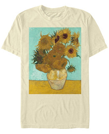 Мужская футболка с короткими рукавами и круглым вырезом Van Gogh Flowers FIFTH SUN