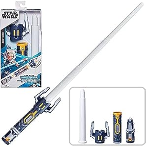 STAR WARS Lightsaber Forge Ahsoka Tano Extendable White Lightsaber Toy, Customizable Roleplay Toy for Kids Ages 4 and Up Star Wars