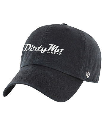Men's Black Dirty Mo Media Clean Up Adjustable Hat '47 Brand