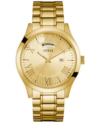 Мужские золотые часы-браслет из нержавеющей стали 44мм U0791G2 GUESS
