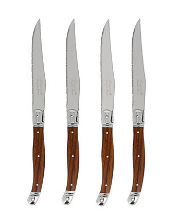 Laguiole Steak Knives Wood Grain, набор из 4 шт. French Home