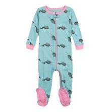Leveret Kids Footed Cotton Pajama Whale 12-18 Month Leveret