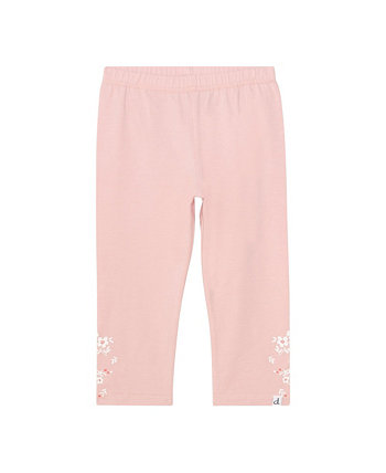 Girl Organic Cotton Graphic Capri Legging Light Pink - Child Deux par Deux