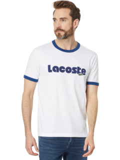 Short Sleeve Regular Fit Tee Shirt with Large Lacoste Wording Lacoste