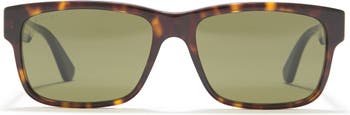 Квадратные солнцезащитные очки 58 мм GUCCI