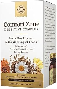 Комплекс для пищеварения Comfort Zone - 90 растительных капсул - Элементы для поддержки естественного пищеварения Solgar