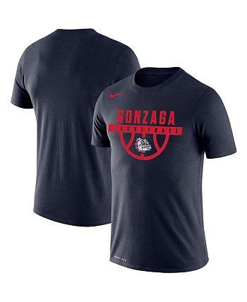Мужская темно-синяя футболка Gonzaga Bulldogs Basketball Drop Legend Performance Nike