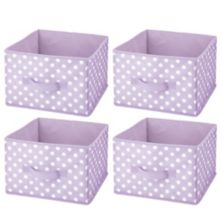 mDesign Soft Fabric Closet Storage Organizer Cube Bin - 4 Pack MDesign