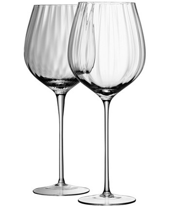 Aurelia Red Wine Glass 22oz Clear Optic x 2 LSA International