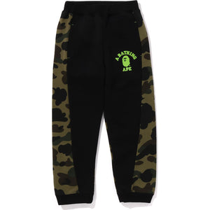 1ST CAMO PANEL SWEAT PANTS KIDS BAPE