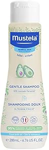 Mustela Baby Gentle Shampoo with Natural Avocado - Hair Care for Kids of all Ages & Hair Types - Tear-Free & Biodegradable Formula - Various Sizes - 1 or 2-Pack Mustela