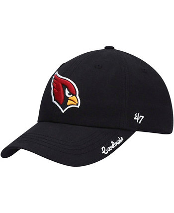 Черная женская регулируемая шляпа Arizona Cardinals Miata Clean Up Primary '47 Brand