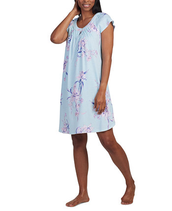 Women's Gathered Floral Nightgown Miss Elaine
