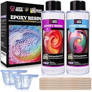 LET'S RESIN Epoxy Resin, 23oz Bubble-Free, Crystal Clear for Jewelry, Art, Tumblers & Casting with Resin Cup and Stir Stick LET'S RESIN