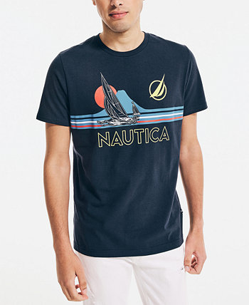 Мужская футболка с графическим логотипом Sailboat Mountain Nautica