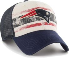 Men's '47 Cream New England Patriots Breakout MVP Trucker Adjustable Hat Unbranded