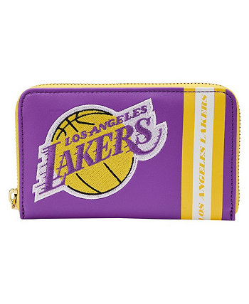 Женский кошелек на молнии с нашивками Los Angeles Lakers Loungefly