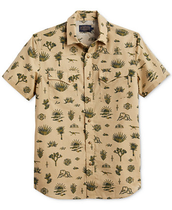 Men's Laramie Desert Print Short Sleeve Button-Front Shirt Pendleton