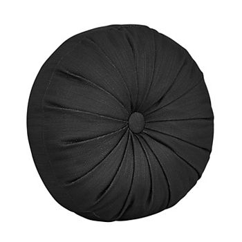 Royal Court Messina Black Round Decorative Throw Pillow Royal Court