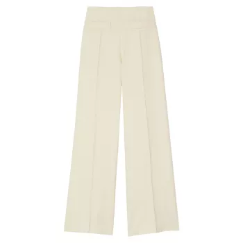 Wide-Leg Trousers with Darts Sandro