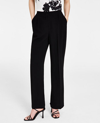 Женские широкие брюки из крепа с высокой посадкой, созданные для Macy's Bar III