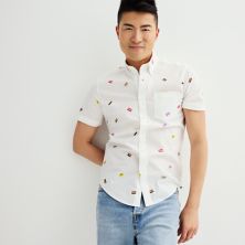 Adult Sonoma Community™ Pride Month Short Sleeve Woven Button Down Top SONOMA