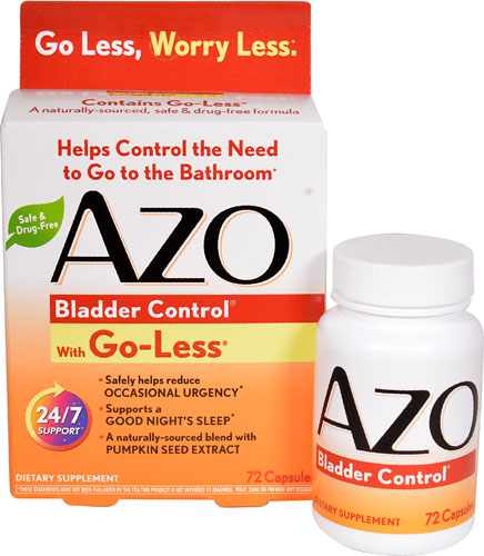 AZO Bladder Control™ с Go-Less® -- 72 капсулы Azo
