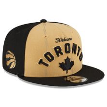 Men's New Era  Gold/Black Toronto Raptors 2023/24 City Edition 9FIFTY Snapback Adjustable Hat New Era