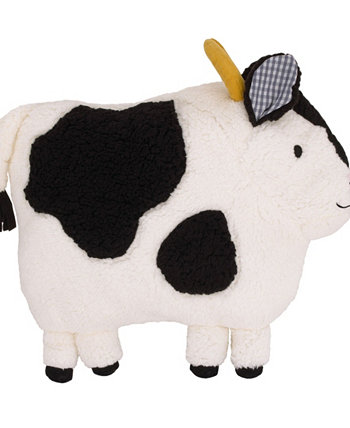 Плюшевая декоративная подушка из коровы шерпа с объемными ушками, 16 "x 14,25" NoJo