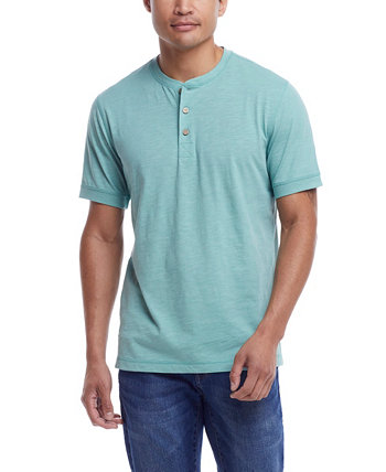 Мужская меланжевая рубашка на пуговицах с коротким рукавом Weatherproof Vintage