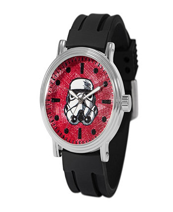 Мужские часы Disney Star Wars из сплава с черным каучуковым ремешком 44 мм Ewatchfactory