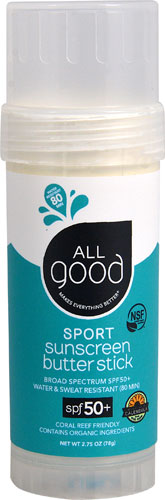 All Good Sport Sunscreen Butter Stick SPF 50+ -- 2,75 унции All Good