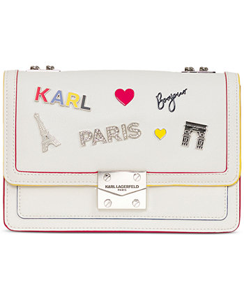 Corinne Leather Shoulder Bag Karl Lagerfeld Paris