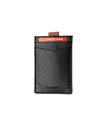 Мужской кожаный держатель RFID-карты Smart Tap в подарочной упаковке CHAMPS
