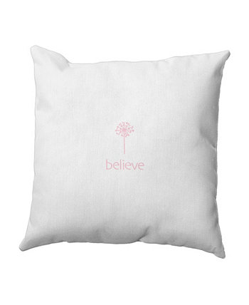 Розовая декоративная декоративная подушка с надписью "Загадай желание", 16 дюймов E by Design