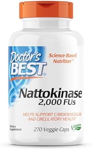 Doctor's Best Nattokinase, Non-GMO, Vegan, Gluten Free, 270 Veggie Caps (Вегетарианские капсулы) Doctor's Best