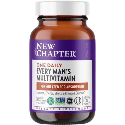 Мультивитамин для мужчин каждый день - 48 вегетарианских таблеток - New Chapter New Chapter