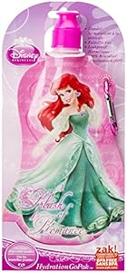  collapsible water bottle Disney Princess 443 мл, алюминий, BPA Free, герметичная, многоразовая ZAK Designs