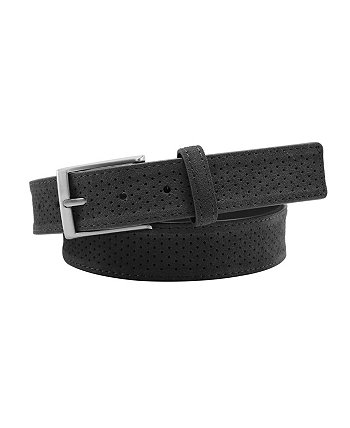 Clothing Men's Perforated Suede Leather 3.5 CM Belt PX