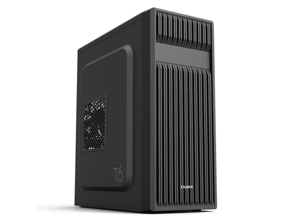 Zalman T6 ATX Mid Tower Computer/PC Case, Pre-Installed 120mm Fans with 5.25 ODD, USB 3.0, Patterned Mesh Design, Black Zalman Tech Co., Ltd