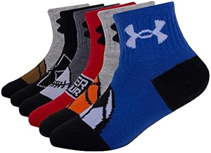 Under Armour Boys' Multi Pack Quarter Sock Under Armour