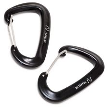 Aluminum Carabiner with Wire Gate up Livaia