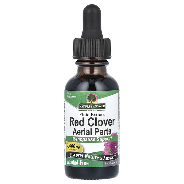 Красный Клевер, Безалкогольный Экстракт - 2000 мг - 30 мл - Nature's Answer Nature's Answer
